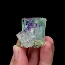 Natural Fluorite and Mica Mineral Specimen,High Quality Specimen,YAO GANG XIAN,HUNAN,CHINA(37*34*31mm) - image 1