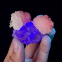 Natural Fluorite and Pink Calcite Mineral Specimen,High Quality Specimen,YAO GANG XIAN,HUNAN,CHINA(58*43*23mm) - image 3