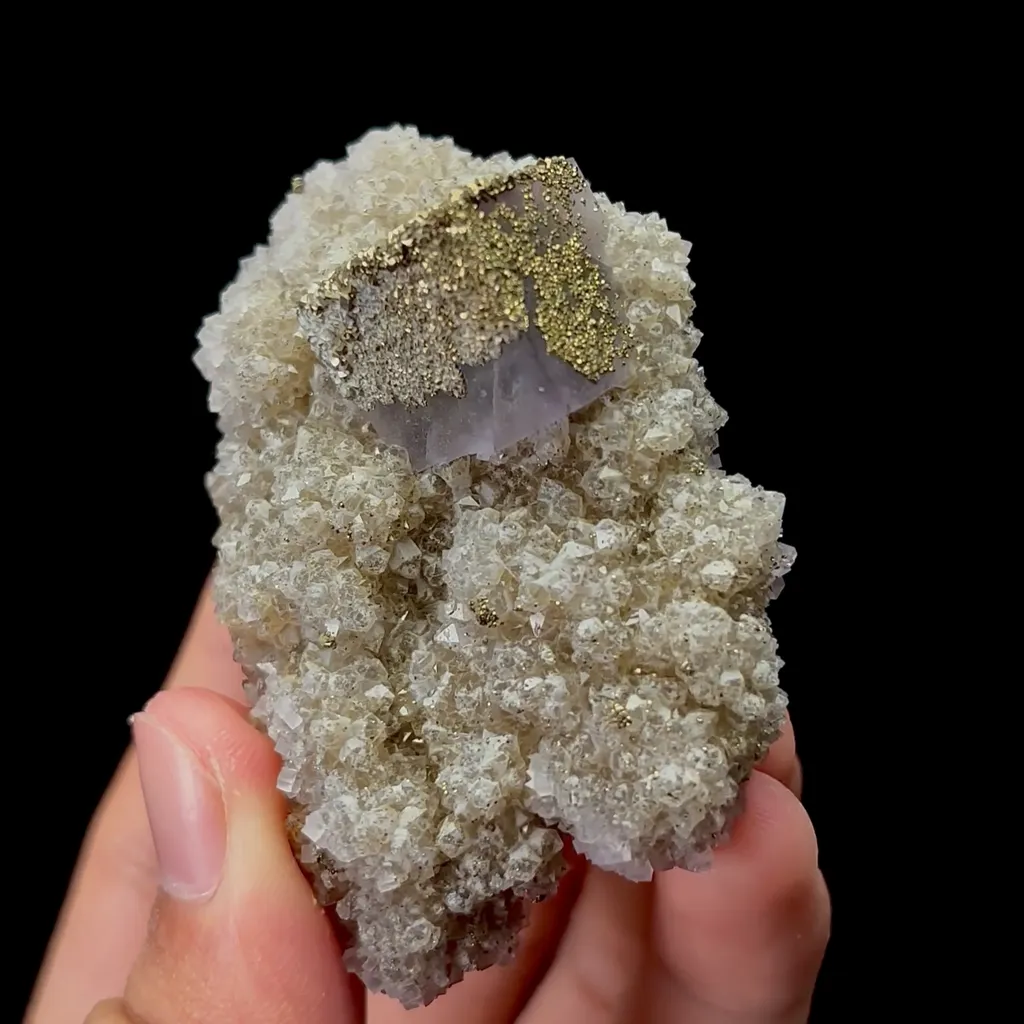 Natural Fluorite and Pyrite and Calcite Mineral Specimen,High Quality Specimen,FUJIAN,CHINA(65*43*30mm) - image 3