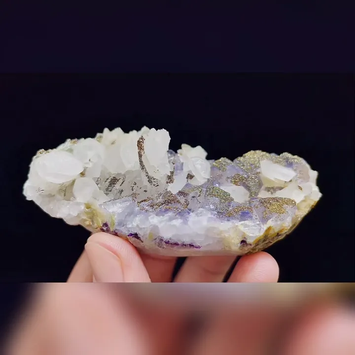 Natural Fluorite and Pyrite and Calcite Symbiosis comes from Yaogangxian,Hunan 90*35*35MM - image 2
