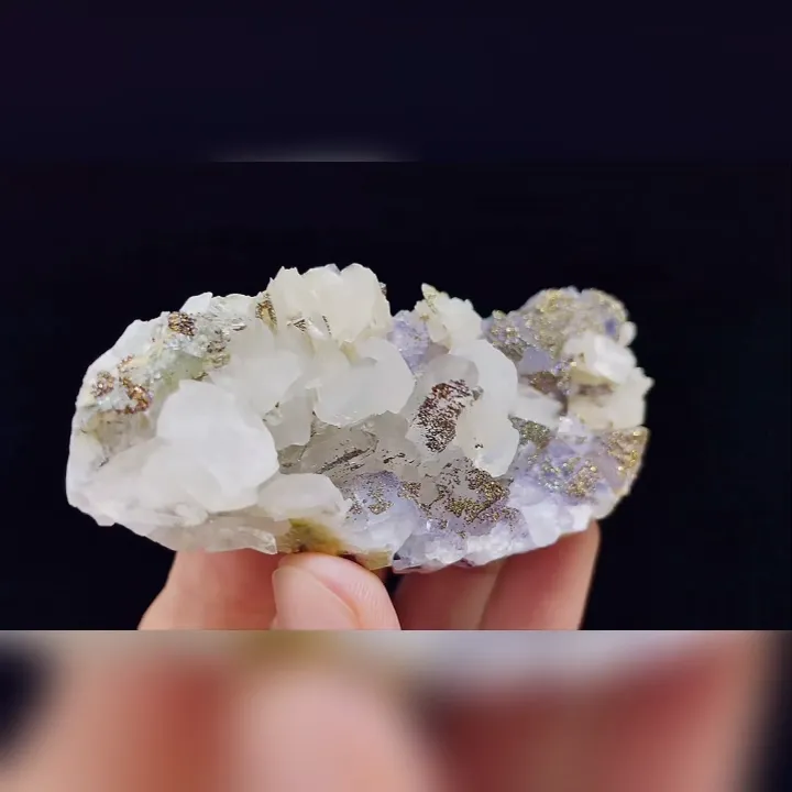 Natural Fluorite and Pyrite and Calcite Symbiosis comes from Yaogangxian,Hunan 90*35*35MM - image 4