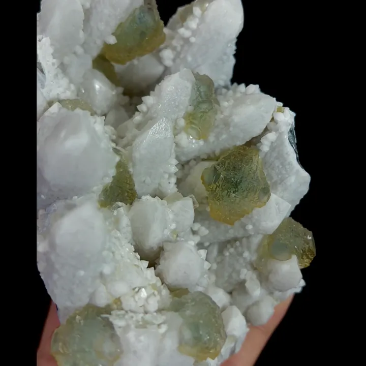 Natural Fluorite and Quartz Cluster, Mineral Specimen: Inner Mongolia,China (80*135*80MM) image