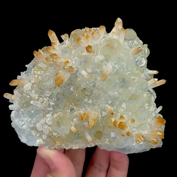 Natural Fluorite and Quartz Cluster, Mineral Specimen:Fujian,China (105*95*45MM) - image 4