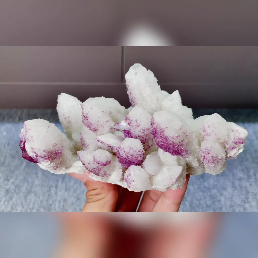 Natural Fluorite and Quartz Cluster Symbiosis comes from Inner Mongolia,China 135*85*55MM - image 2