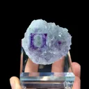 Natural Fluorite and Quartz Coexist comes from Zhejiang 55*35*30MM - image 2