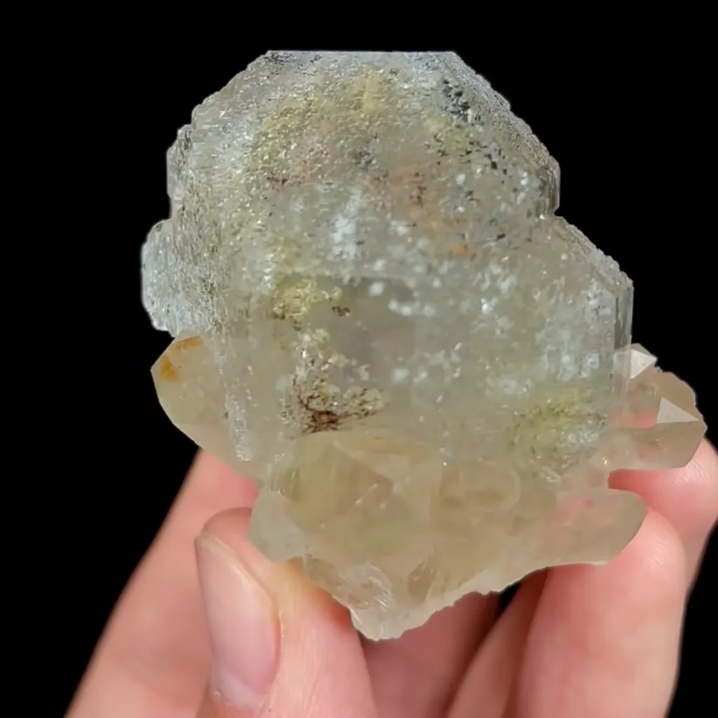 Natural Fluorite and Quartz, Mineral Specimen:Fujian,China (50*40*40mm) - image 3