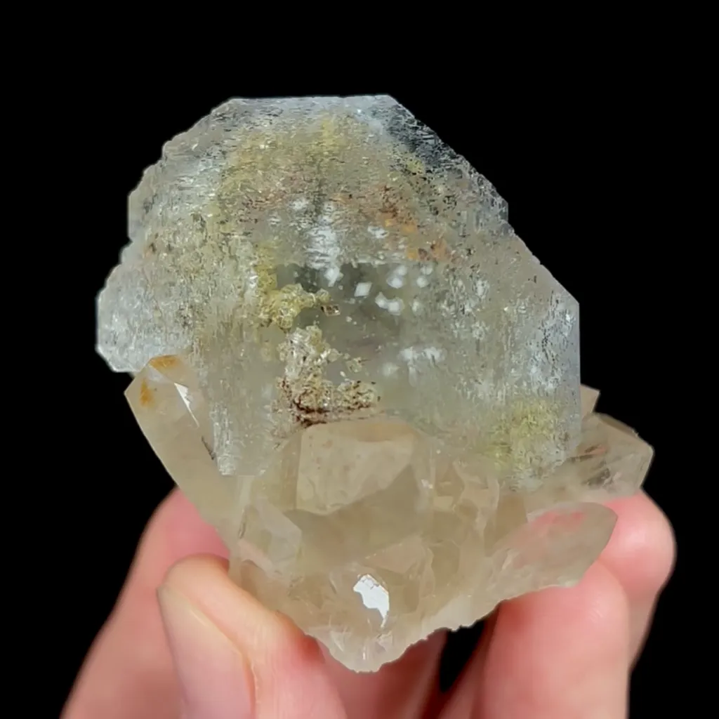 Natural Fluorite and Quartz, Mineral Specimen:Fujian,China (50*40*40mm) image