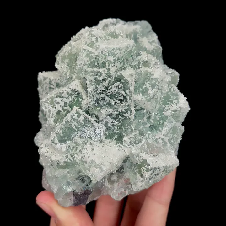 Natural Fluorite and Quartz, Mineral Specimen:Fujian,China (80*105*70MM) image