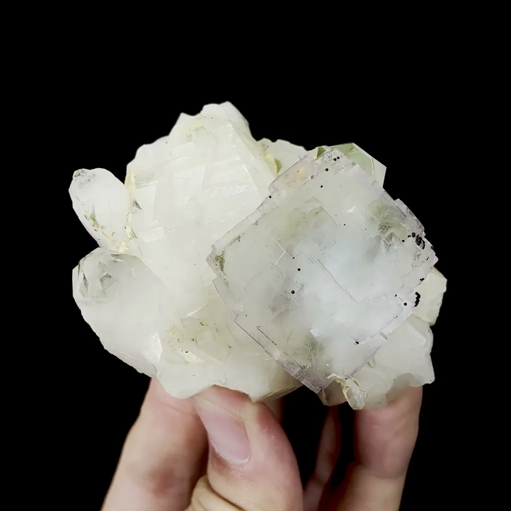 Natural Fluorite and Quartz Mineral Specimen,High Quality Specimen,YAO GANG XIAN,HUNAN,CHINA(75*60*40mm) - image 4
