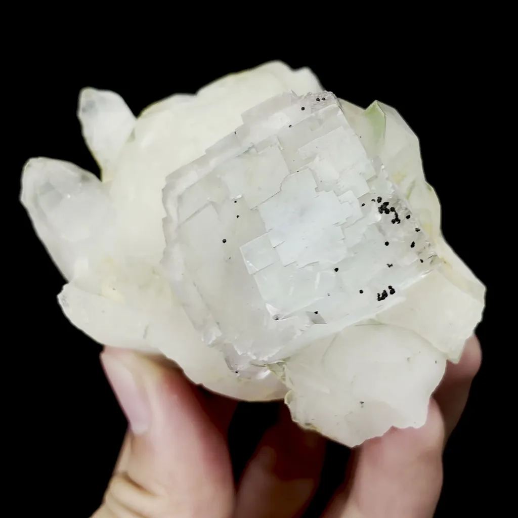 Natural Fluorite and Quartz Mineral Specimen,High Quality Specimen,YAO GANG XIAN,HUNAN,CHINA(75*60*40mm) - image 2