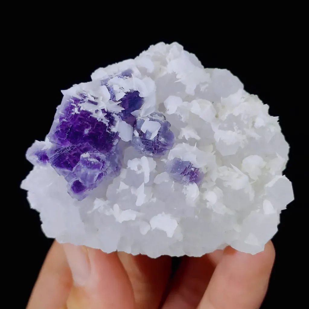 Natural Fluorite and Quartz Symbiosis comes from Yaogangxian,Hunan 60*50*30MM image