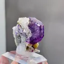Natural Fluorite and Siderite coexist with Quartz comes from Yindu,Inner Mongolia 23*40*30MM - image 3