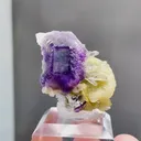 Natural Fluorite and Siderite coexist with Quartz comes from Yindu,Inner Mongolia 23*40*30MM - image 1