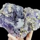 Natural Fluorite Bismuthinite and Pyrite Mineral Specimen,High Quality Specimen,YAO GANG XIAN,HUNAN,CHINA(130*88*35mm) - image 1