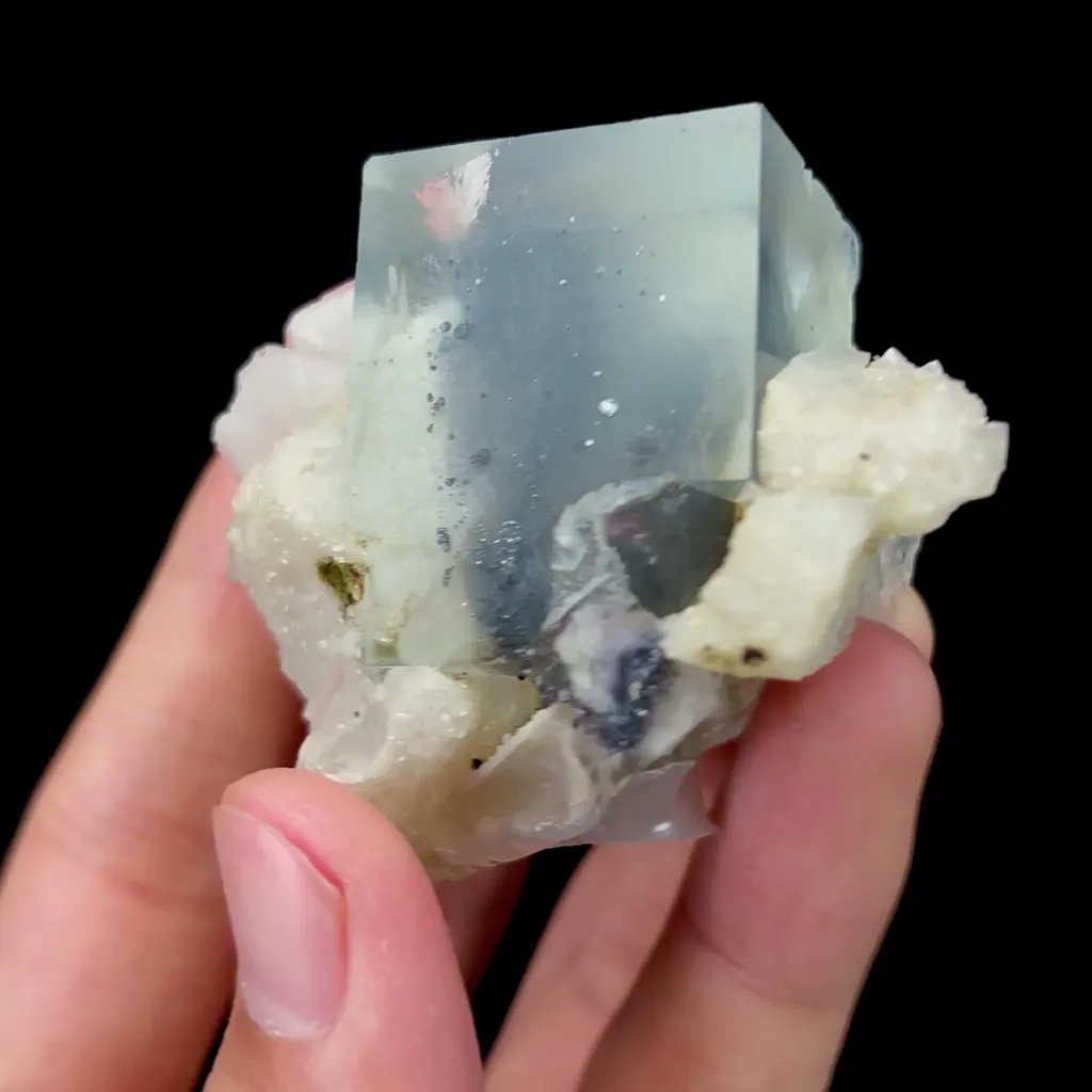 Natural Fluorite Calcite and Quartz Mineral Specimen,High Quality Specimen,YAO GANG XIAN,HUNAN,CHINA(55*50*30mm) - image 3