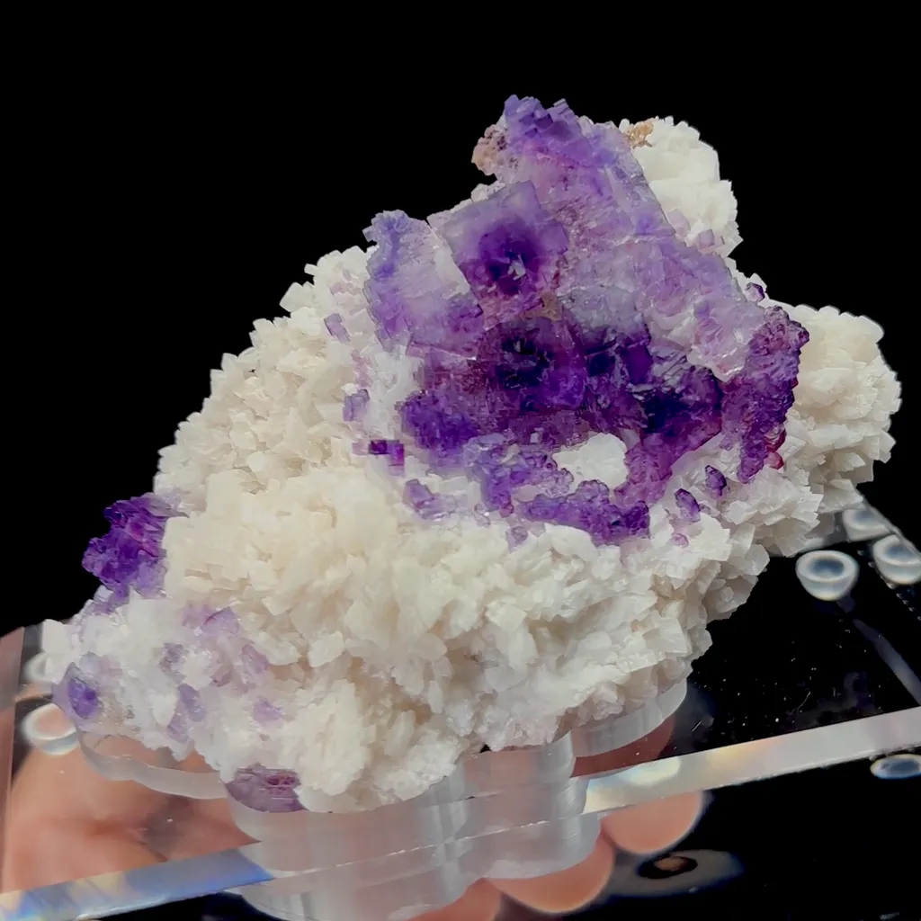 Natural Fluorite on Matrix Mineral Specimen,High Quality Specimen,CHINA(107*67*49mm) - image 5