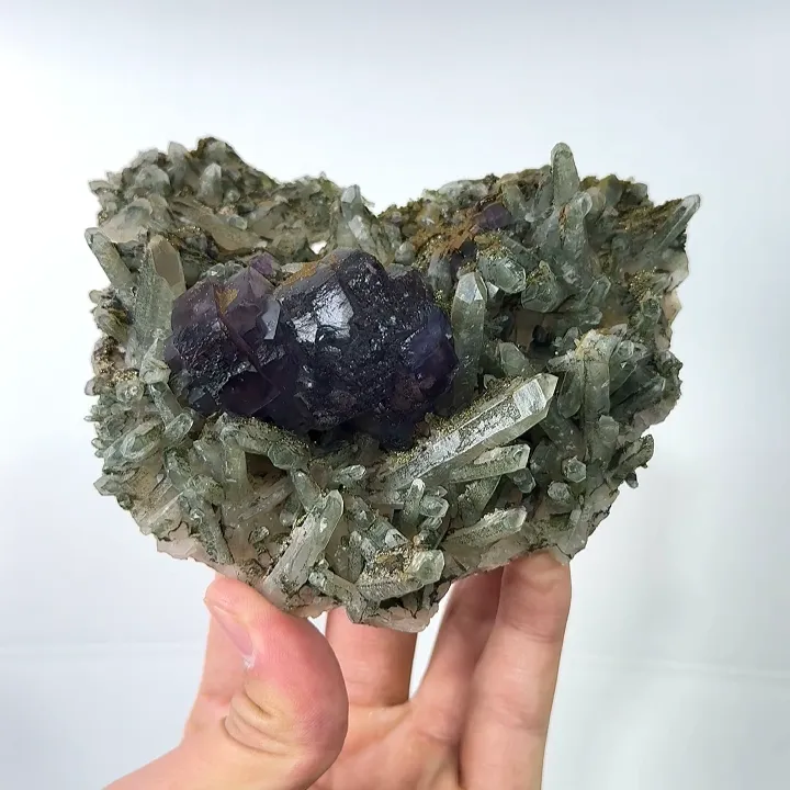 Natural Fluorite, Quartz and Pyrite, Mineral Specimen:Yaogangxian,Hunan (120*90*40MM) - image 9