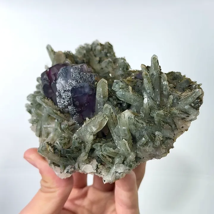 Natural Fluorite, Quartz and Pyrite, Mineral Specimen:Yaogangxian,Hunan (120*90*40MM) - image 3