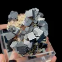 Natural Galena, Red Quartz and Calcite,Mineral Specimen:Jiangxi,China (80*65*40MM) - image 3