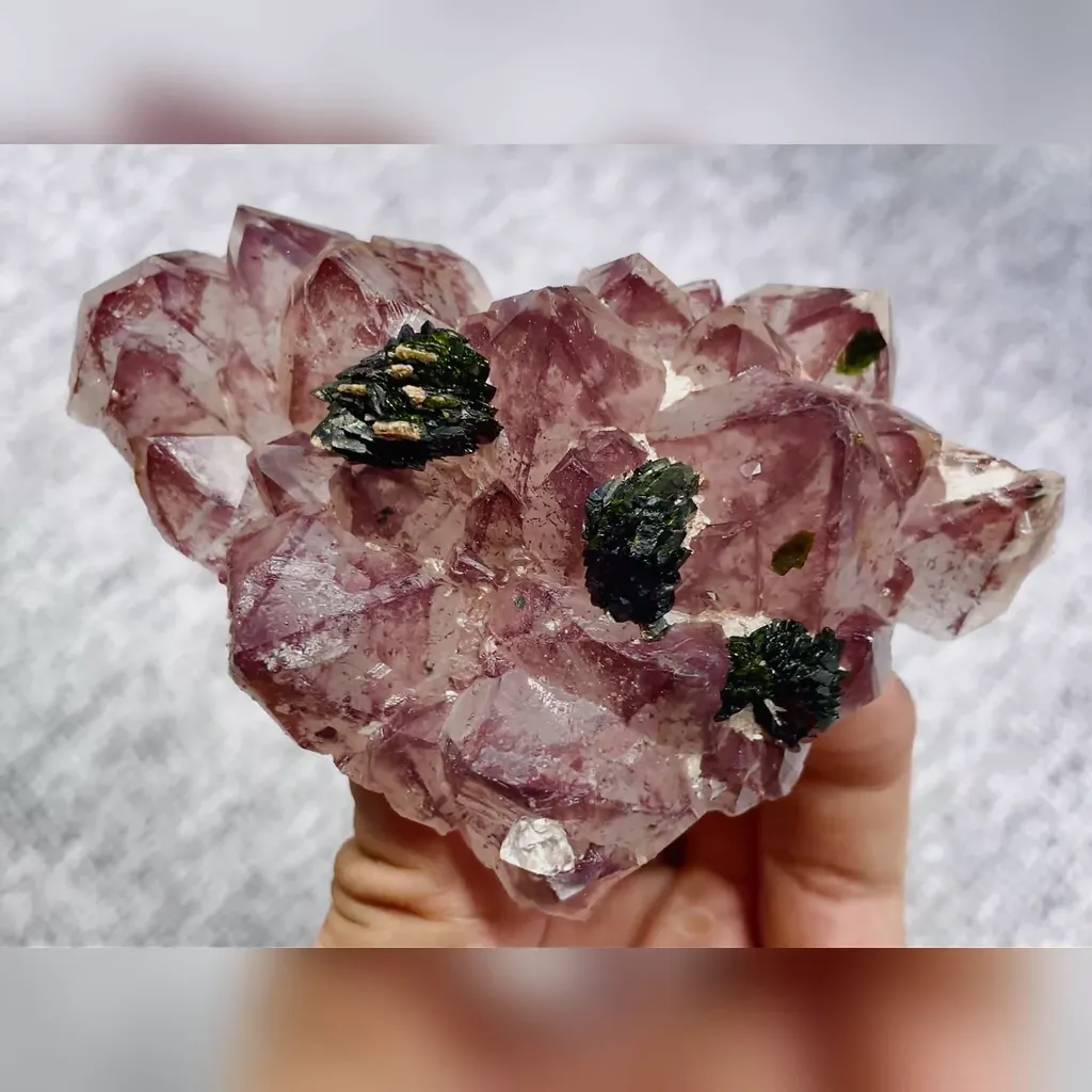Natural Garden Crystal and Epidote Symbiosis comes from Sichuan,Mwigu 95*65*25MM - image 3