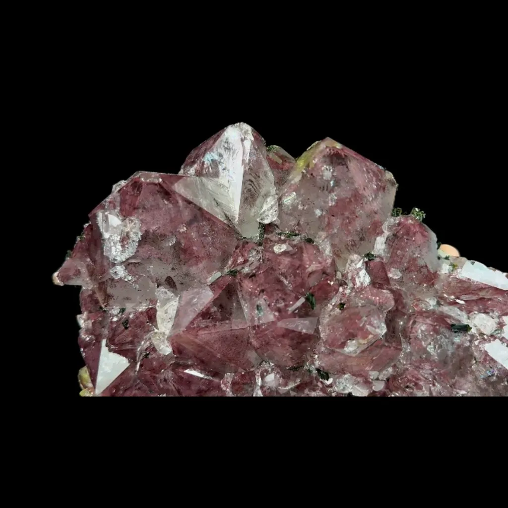 Natural Garden Crystal Cluster and Epidote, Mineral Specimen:Meigu,Sichuan (180*120*45MM) - image 5