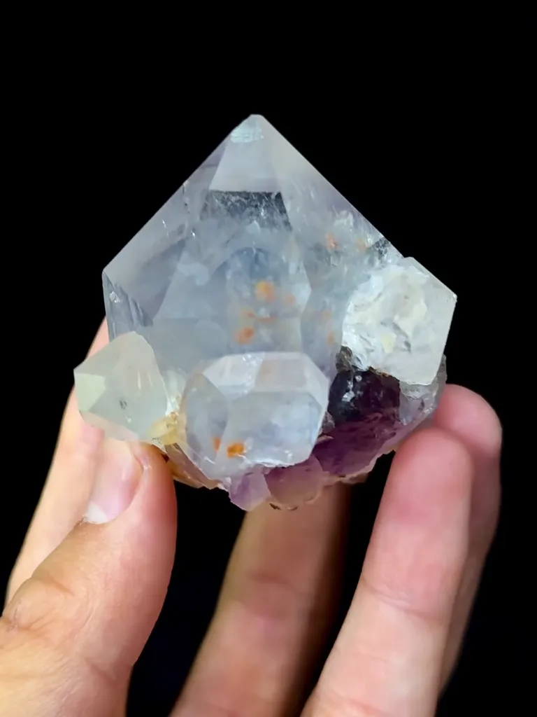 Natural Garden Crystal coexisting with Epidote comes from Meigu,Sichuan 45*45*65MM - image 5