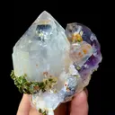 Natural Garden Crystal coexisting with Epidote comes from Meigu,Sichuan 60*70*30MM - image 1