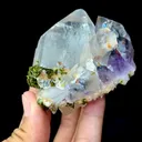 Natural Garden Crystal coexisting with Epidote comes from Meigu,Sichuan 60*70*30MM - image 7
