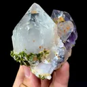 Natural Garden Crystal coexisting with Epidote comes from Meigu,Sichuan 60*70*30MM - image 2