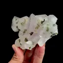 Natural Garden Quartz and Epidote, Mineral Specimen:Meigu,Sichuan (120*70*35MM) - image 3
