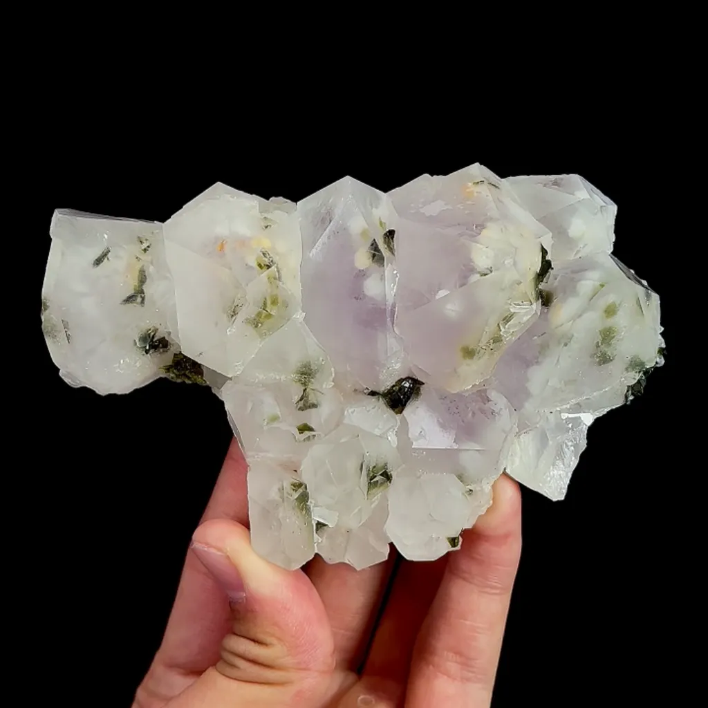 Natural Garden Quartz and Epidote, Mineral Specimen:Meigu,Sichuan (120*70*35MM) - image 4