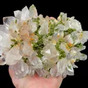 Natural Garden Quartz and Epidote, Mineral Specimen:Meigu,Sichuan (170*125*65MM) - image 3