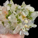 Natural Garden Quartz and Epidote, Mineral Specimen:Meigu,Sichuan (170*125*65MM) - image 4