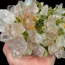 Natural Garden Quartz and Epidote, Mineral Specimen:Meigu,Sichuan (170*125*65MM) - image 5