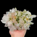 Natural Garden Quartz and Epidote, Mineral Specimen:Meigu,Sichuan (170*125*65MM) - image 6