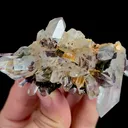 Natural Garden Quartz and Epidote , Mineral Specimen:Meigu,Sichuan (80*45*45MM) - image 3