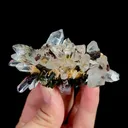 Natural Garden Quartz and Epidote , Mineral Specimen:Meigu,Sichuan (80*45*45MM) - image 4