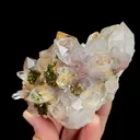 Natural Garden Quartz and Epidote, Mineral Specimen:Meigu,Sichuan (95*80*50MM) - image 3