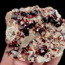 Natural Garnet and Quartz Cluster, Mineral specimen:Fujian,China (65*60*35MM) - image 3