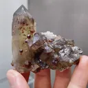 Natural Garnet and Smoky Quartz coexist comes from Fujian,China 55*30*55MM - image 4
