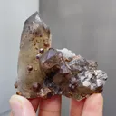Natural Garnet and Smoky Quartz coexist comes from Fujian,China 55*30*55MM - image 1
