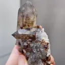 Natural Garnet and Smoky Quartz coexist comes from Fujian,China 55*30*55MM - image 3