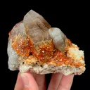 Natural Garnet and Smoky Quartz, Mineral Specimen:Fujia,China (100*60*65MM) - image 4