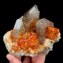 Natural Garnet and Smoky Quartz, Mineral Specimen:Fujia,China (100*60*65MM) - image 5