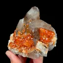 Natural Garnet and Smoky Quartz, Mineral Specimen:Fujia,China (100*60*65MM) - image 2