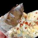 Natural Garnet and Smoky Quartz, Mineral Specimen:Fujian,China (110*55*60MM) - image 3