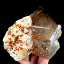 Natural Garnet and Smoky Quartz, Mineral Specimen:Fujian,China (125*110*70MM) - image 2