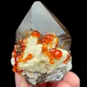 Natural Garnet and Smoky Quartz, Mineral Specimen:Fujian,China (45*65*50MM) - image 2