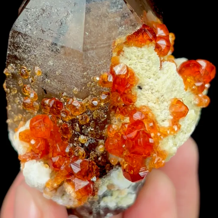 Natural Garnet and Smoky Quartz, Mineral Specimen:Fujian,China (45*65*50MM) - image 5