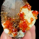 Natural Garnet and Smoky Quartz, Mineral Specimen:Fujian,China (45*65*50MM) - image 5